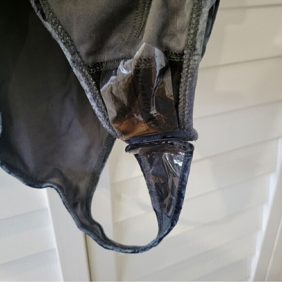 Free People Don't You Wish Crushed Velvet Puff Sleeve Bodysuit Blue Gray Small - Picture 10 of 12